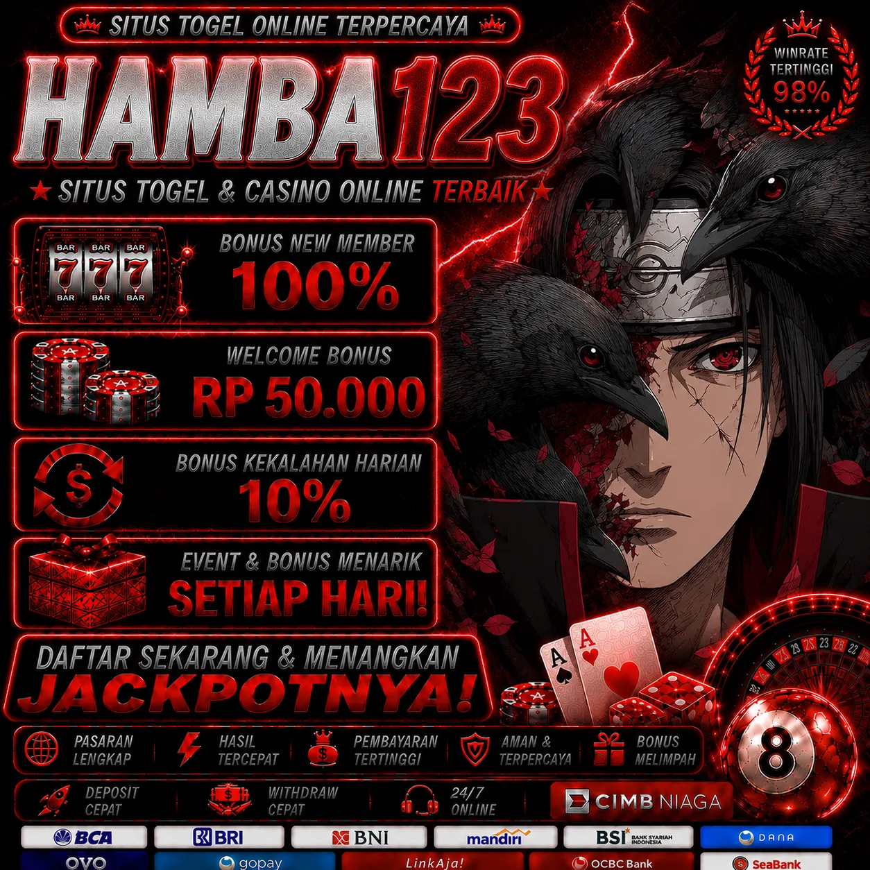 HAMBA123 Banner